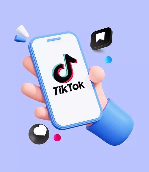 Person watching TikTok videos